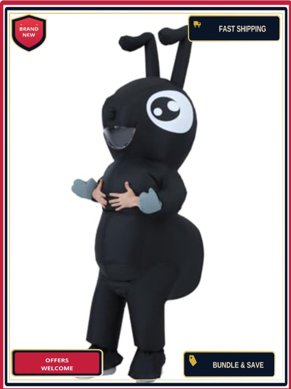 Inflatable Ant Costume Adult Unisex Blow Up Jumpsuit